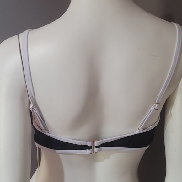 Kensie Color Block Bikini Top Size Large - Picture 4 of 8